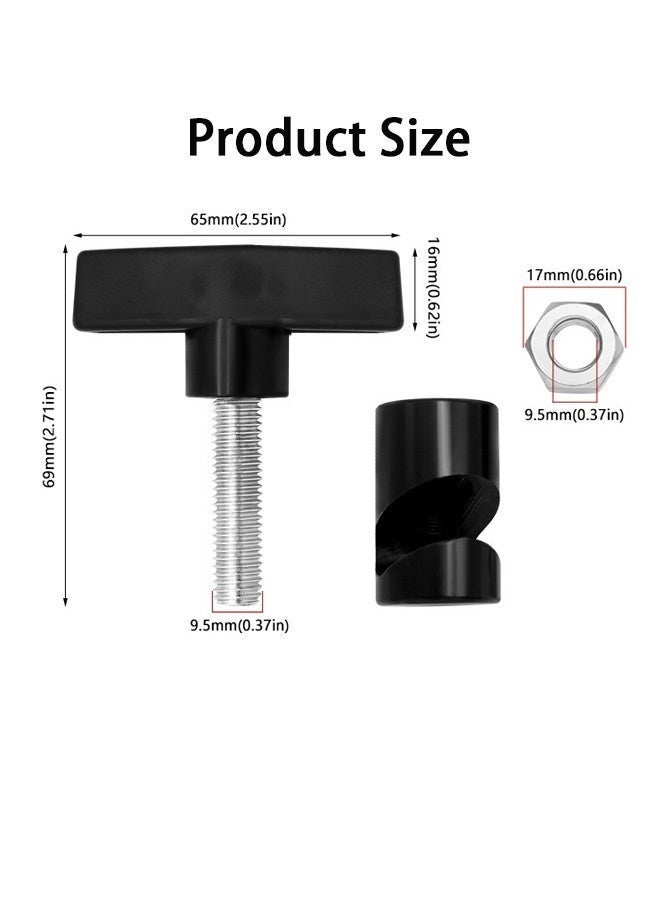 OR MENG 2PCS Car Hood Prop Struts Clamp, Hood Lift Clamp, Lift Support Clamp,Hood Lift Support Clip, for Car Rod Retaining Holder Tool, Portable Aluminum Alloy Anti - Image 5